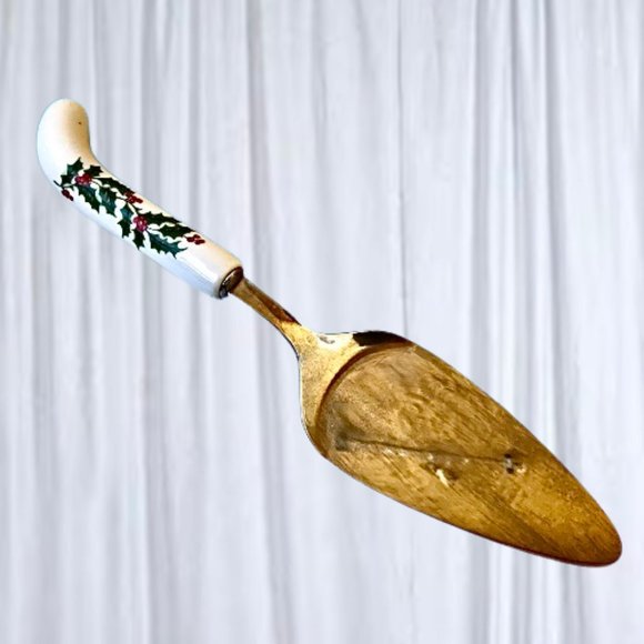 Ceramic Christmas Handle Pie Server 18/8 Stainless Steel Japan Cake Utensil - Picture 5 of 11